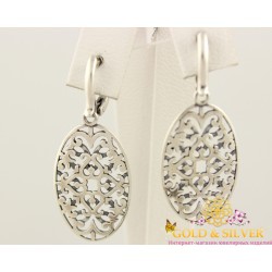 Серебряные серьги Алжир 2863с Gold & Silver, Украина